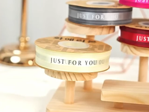 40Yards/Roll 2.5cm Just for you Printed Style Ribbon Hot Stamping Printing Ribbon Roll
