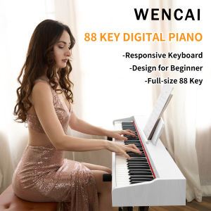WENCAI Digital Piano 88 Keys Professional Wood Smart Electric Piano With Bluetooth Link  Portable Piano Keyboard For Adult/Kids Beginners