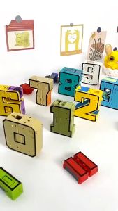 Number Transforming Robot Educational Kid Children Toy Fun Action Figure Educational Fun Action Figure Kids Toy