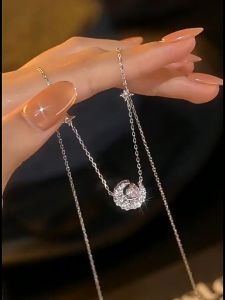 FANCI 925 Sterling silver necklace for women no rusting rantai leher perempuan chain diamond