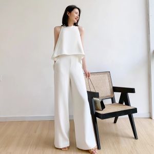 Summer New Design High Waist Slimming Chiffon Jumpsuit