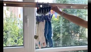 Multifunctional Clothes Airer Hanger Socks Underwear Organizer Drying Rack Windproof Home Wardrobe Laundry Telescopic Hangers