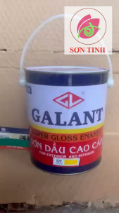 Sơn dầu cao cấp galant 3 lít màu vàng chanh nghệ 520 - Sơn gốc Alkyd cao cấp cho gỗ và kim loại