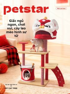 petstar | Space-Saving Play and Sleep Cat Climbing Frame