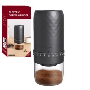 USB Charge Electric Coffee Bean Grinder Portable Adjustable Mini Coffee Machine Professional Ceramic Grinding Core for Gifts
