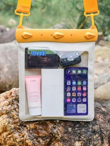 Large Size Waterproof Phone Bag Floating River Drifting Bag Crossbody Shoulder Bag Cotton Clip Style Mobile Phone Case