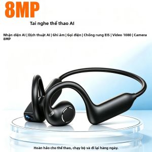 Tai Nghe Không Dây AI 8MP Mới Năm 2026 Với Camera 1080P Truyền Video WiFi Gọi BT Nghe Nhạc & Tích Hợp Chức Năng Dịch Thuật