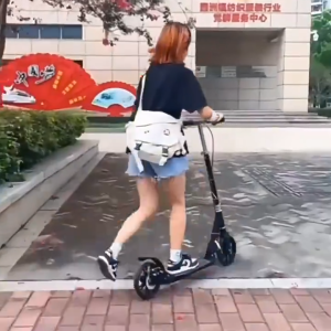 Foldable Kick Scooter for kids adult youth outdoor scooter portable folding foot brake Adjustable Height