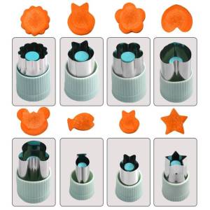 Childrens Printing Mold Vegetable Cutter Star Carrot Food Cutter Kitchen Tool Stainless Steel Model Carving Tool