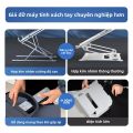 CMASO N8 Có Thể Điều Chỉnh Đế Laptop Nhôm Có Thể Gập Lại Giá Đỡ Cho Máy Tính Bảng Macbook Notebook Bàn Làm Mát Miếng Lót. 