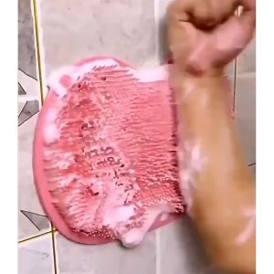 [HCM] Tấm Chà Lưng Cọ Chân Tạo Bọt Silicon Dán Tường Massage Tiện Lợi -Tyhome