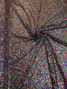 KAIN/BAHAN TILLE SQUIN SERIBU PAYET PELANGI