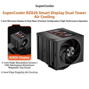 PCCooler | Dual Tower 8 Heatpipe CPU Cooler with 5-inch Display