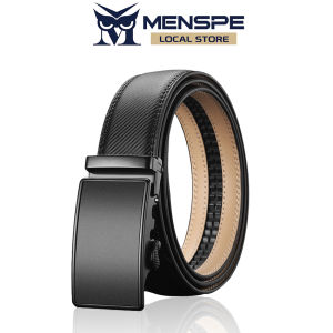 MENSPE Mens Belt Men Fashion Belt Men Genuine Leather Belts Pattern Belt Automatic Buckle Belts Brand Luxury High Quality Business Strap Male Waistband for Men