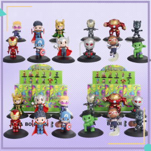 Bandai | Disney Hulks Loki- Ironmans Black Window Black-Panthers Scarlet Ant-Mans Dr.Strange Thor Action Figure Toys Popbeans Dolls Gifts
