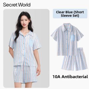 Secret World | Breathable Cool Feeling Womens Summer Pajama Set