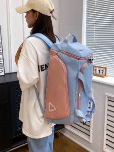 Mereduo Large Capacity Travel Bag Lightweight Sporty Fitness Bag Double Shoulder Crossbody Bag Multi-Functional Storage Bag for Youth