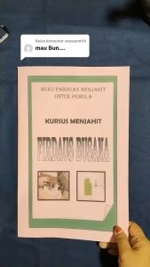 READY BUKU PANDUAN MENJAHIT UNTUK PEMULA