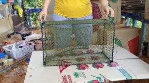 ดักปลาหมานๆ ลอบดักปู ไซดักปลา ขนาดกว้าง 20 เซน ยาว 50 เซน สูง 30 เซน โครงสร้างเหล็กเส้นใหญ่แข็งแรง สูงสุดท้ายกับราคาที่ดีที่สุด การใช้งานสูงสุด สูงสุด