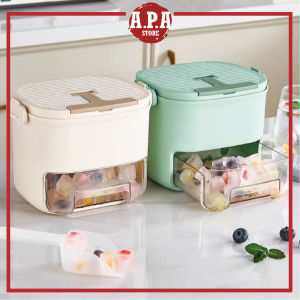 APA Ice Cube Mould Maker Container Auto Flip Tray Freezer Fridge Portable Convenient Bekas Dulang Ais Penutup 制冰盒
