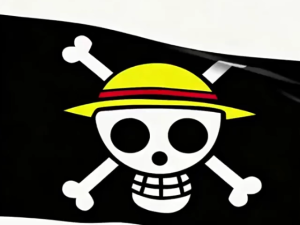 90x60cm One Piece Luffy Flag Polyester Straw Hat Pirate Flag Jolly Roger Pirate Flag One Piece Flag