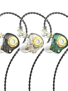 High-Fidelity Wired In-Ear Monitor Headphones Karaoke Listening Card Sound Card Fashionable DIY Three-Frequency Balance