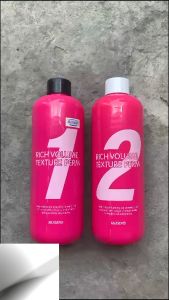 Cặp Thuốc Uốn Tóc Thảo Dược Đa Năng Mugens Rich Volume Hàn Quốc 500ml*2