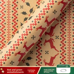 MINGZHUO | Luxury Birthday Wedding Gift Wrapping Paper Vintage Style With Ribbons Large Size
