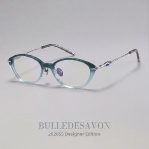 BULLE DE SAVON | Natural Handmade Shell Ultra Lightweight Titanium Frame Fashion Glasses