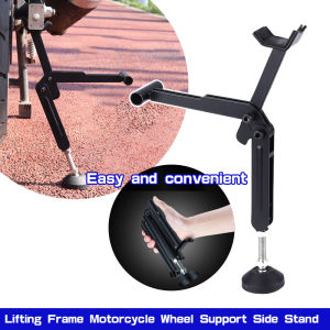 Portable Labor Saving Motorcycle Jack Kickstand Wheel Support Side Stand Stable Swingarm Lift for Dirt BikeMotorbike Tool
