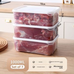 Food Grade Refrigerator Meat Organizer Box Microwaveable