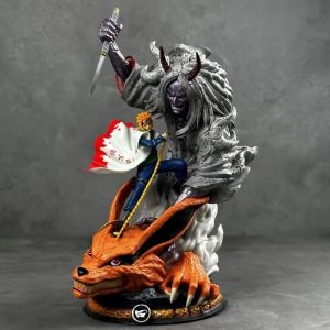 Bandai | 24cm Anime Naruto Namikaze Action Figure Naruto Statue Pvc Collectible Model Doll Toys Gift