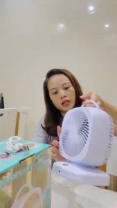Quạt Mini Tích Điện Để Bàn XHS01 3 Tốc Độ Gió quạt để bàn động cơ chất lượng cao - quạt trắng