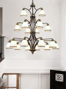 MINGRU | American Style Loft High Ceiling Chandelier