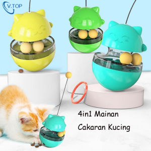 Top 4in1 Mainan Cakaran Kucing Cat Play Toy Cat Feeder Cat Scratcher Mainan Bola Bulu Garukan Kucing
