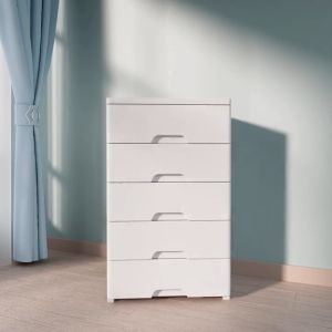 KENZZO Lemari Pakaian Plastik Lemari Laci Plastik Kabinet 48CM