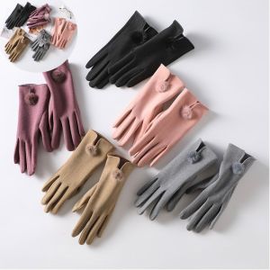 SUBTLE SPRING62SU2 Drive Touch Screen Sports Winter Keep Warm Plus Velvet Gloves