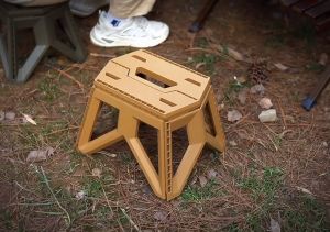 Maza Camping Stool - กลางแจ้ง สตูลสตูลสแควร์ พกพาพับสตูลสูงรับน้ำหนัก ออกแบบจับทนทานเก้าอี้มินิตกปลา สูงพิเศษ