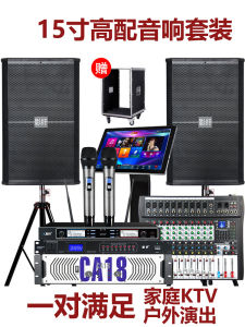 High Power Single 15 Inch Sound System Professional Dance Studio Fitness Room Stage Performance Wedding Celebration Speaker Set