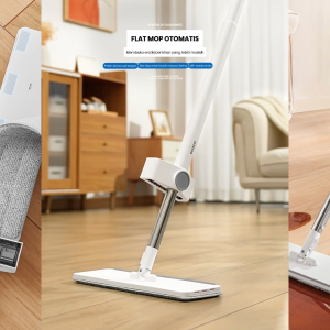 ECOCO Multifunctional Hand Free Flat Mop - Pel Lantai Pro Pel Ramping Pel 360° Tanpa Sentuh Pel Tekan Mudah Pel Serbaguna Pel Cepat Kering Pel Datar