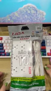 Ổ cắm LiOA 6SS2.5-2N Super công suất chịu tải 3300W gồm 6 ổ cắm tiện lợi dây dài 2.5 mét - Hàng chính hãng