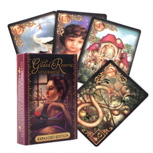 Gilded Reverie Lenormand Oracle 47 ชิ้น/เซ็ต Fate Divination การ์ดเกมสําหรับเด็กผู้ใหญ่ความบันเทิงเกม Holiday Party