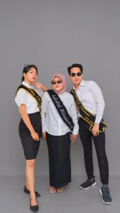 (1 HARI JADI) SELEMPANG RENDA WISUDA BLUDRU ANAK, selempang wisuda Atrira Official, selempang nama