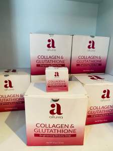 1 bok 22pcs COLLAGEN SOAP ALLUVIA NEW ||