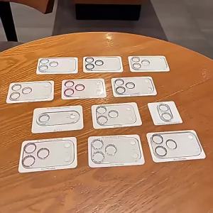 Glitter Camera Lens Protector for iPhone 17 Pro Max 16 15 14 13 12 11 Pro 13 Mini Air HD Full Coverage Tempered Glass Back Film