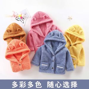 BUBBLE KIDS เสื้อกั๊กเด็กสำหรับฤดูใบไม้ผลิฤดูใบไม้ร่วงและฤดูหนาวเสื้อกั๊กกำมะหยี่ปะการังสองด้านบวกเสื้อกั๊กกันหนาวน่ารักสำหรับเด็กสไตล์เกาหลี