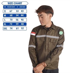 WEARPACK ATASAN PROYEK SAFETY AMERICAN DRILL KEMEJA ATASAN BAJU BENGKEL