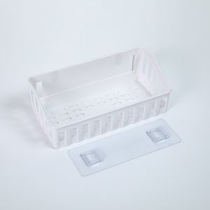 New Shelf Bathroom Adhesive Storage Rack Hooks Kitchen Home Decoration Corner Shower Shelf Rack Storage Rack Accessories