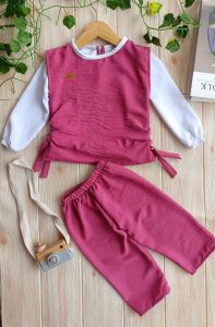 Setelan anak Perempuan Terbaru 1 sampai 7 tahun Bahan Crinkle Airflow/ONESet model Amira