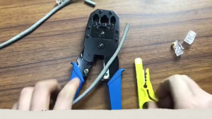 Kìm bấm mạng RJ45/RJ12/RJ11 Cat5 Cat5e Cat6 chính hãng KATUO KC-00018 giá tốt  tặng kèm dao tuốt dây